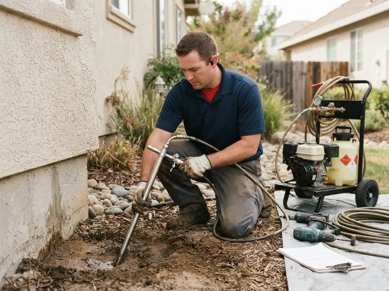 Subterranean Termite Soil Barrier Treatments in Sacramento, CA
